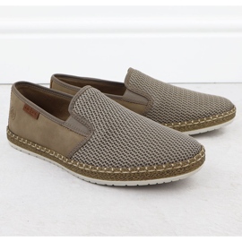 Pantofi pentru bărbați introduși bej Rieker B5265-65 1