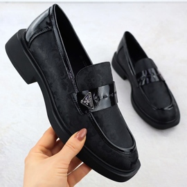 Pantofi pentru femei Lorduri negre Potocki SZ12650 negru 1 Pantofi pentru femei Lorduri negre Potocki SZ12650 negru 1