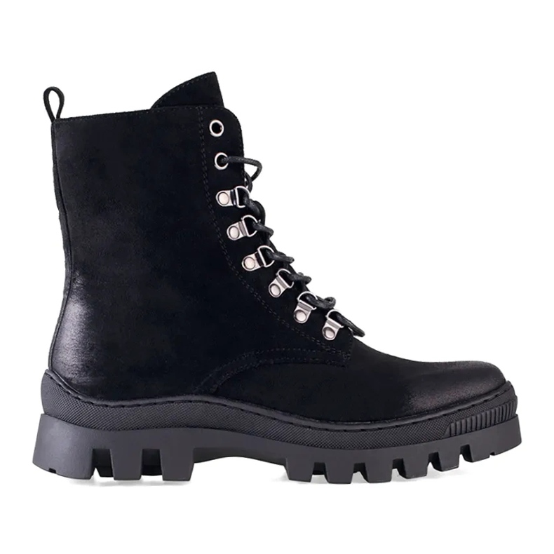 W. Potocki Îmbrăcăminte de lucru de damă din piele intoartă neagră de la Potocki negru 2