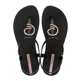 Clasa Ipanema Styrish 83656 BD172 Sandles Black Gold Look negru 1