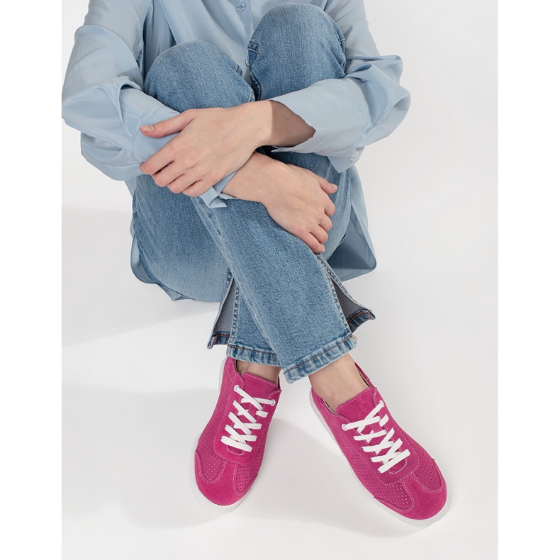 Goodin Adidaje roz deschise din piele naturală din piele naturală 2 Goodin Adidaje roz deschise din piele naturală din piele naturală 2