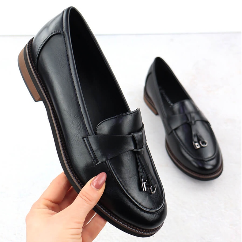 Pantofi țesături pentru femei Lordy Black Potocki SZ12627 negru 1 Pantofi țesături pentru femei Lordy Black Potocki SZ12627 negru 1