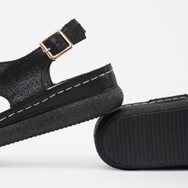 Goodin Sandale negre pe o platformă ușoară negru 1