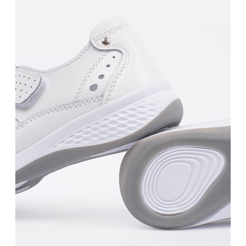 Goodin Sandale din piele albă picătoare 2