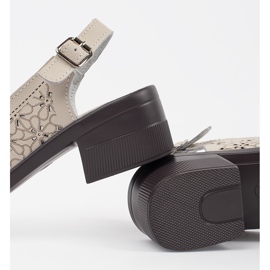 Goodin Sandale cu degetele joase rumenite bej 1