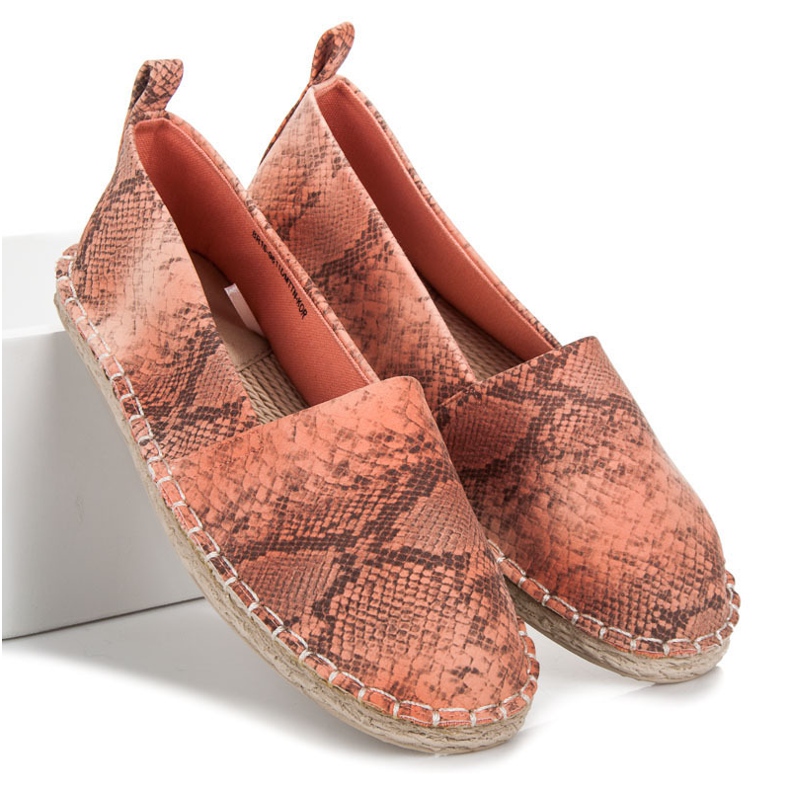 Mckeylor Espadrile cu model animal roz 2 Mckeylor Espadrile cu model animal roz 2