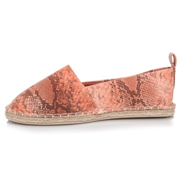 Mckeylor Espadrile cu model animal roz 1 Mckeylor Espadrile cu model animal roz 1