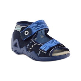 Sandale Befado inserție piele 250p albastru marin albastru 1