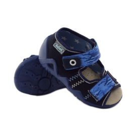 Sandale Befado inserție piele 250p albastru marin albastru 3