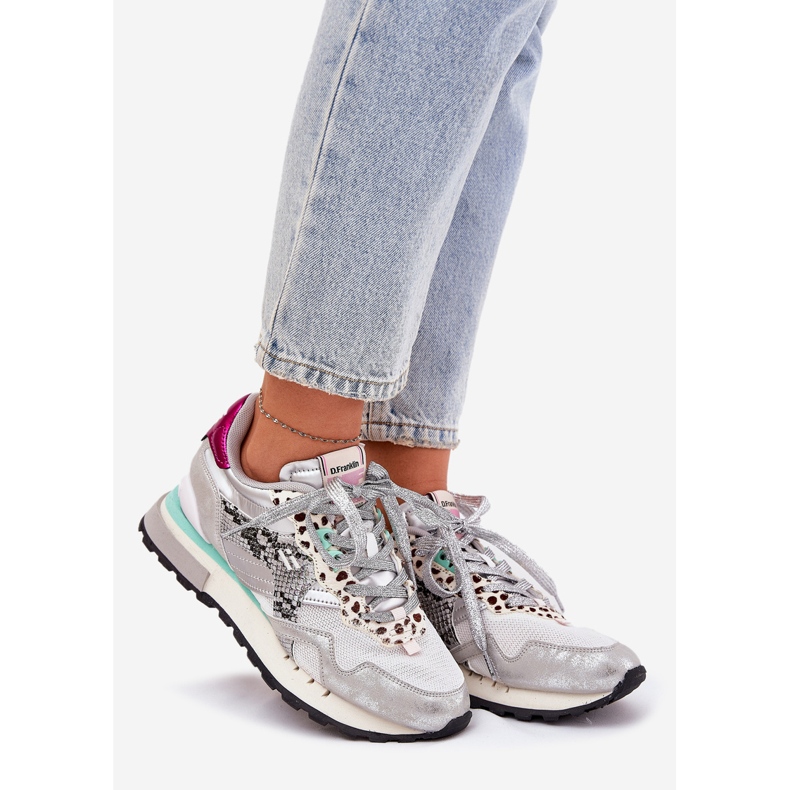 Pantofi sport pentru femei Sneakers D.Franklin DFSH378006 Silver argint 1