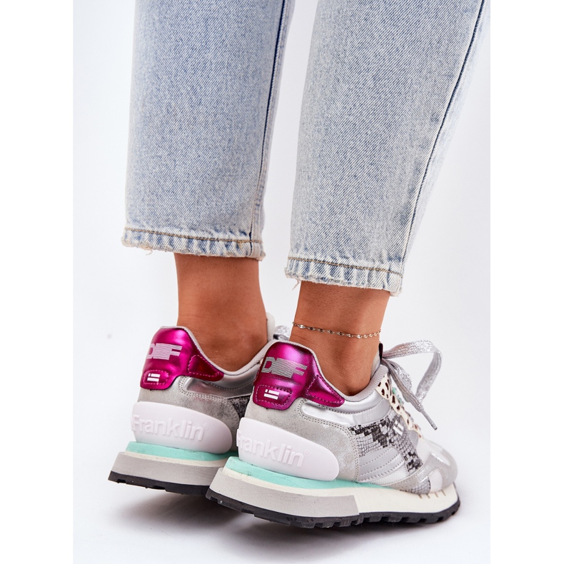 Pantofi sport pentru femei Sneakers D.Franklin DFSH378006 Silver argint 2