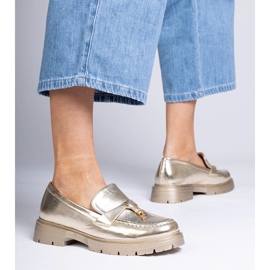 Pârâuri elegante de aur cu eco -ledere cu decorare 1