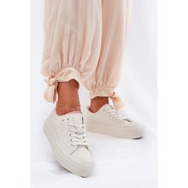 Adidași pentru femei pe platformă cu Eco Star Big Star RR274A297 Light Beige bej 2