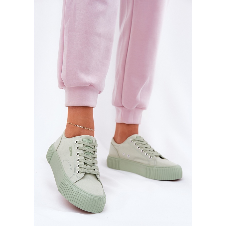 Material pentru femei adidași Big Star RR274408 Green verde 2