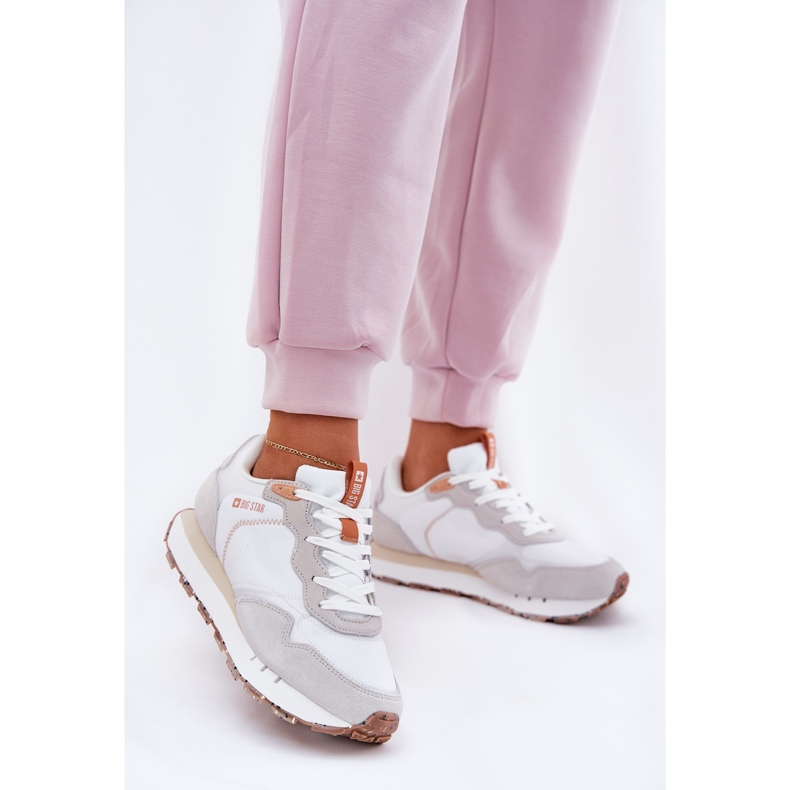 Pantofi sport pentru femei din piele de căprioară pentru femei Big Star RR274235 Hi-Polish Beige System bej 2 Pantofi sport pentru femei din piele de căprioară pentru femei Big Star RR274235 Hi-Polish Beige System bej 2