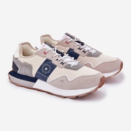 Adidași din piele de căprioară pentru bărbați pe Big Star RR174471 Platforma de sistem Hi-Polish System gri 1