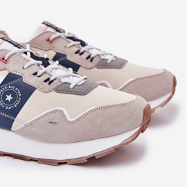 Adidași din piele de căprioară pentru bărbați pe Big Star RR174471 Platforma de sistem Hi-Polish System gri 2