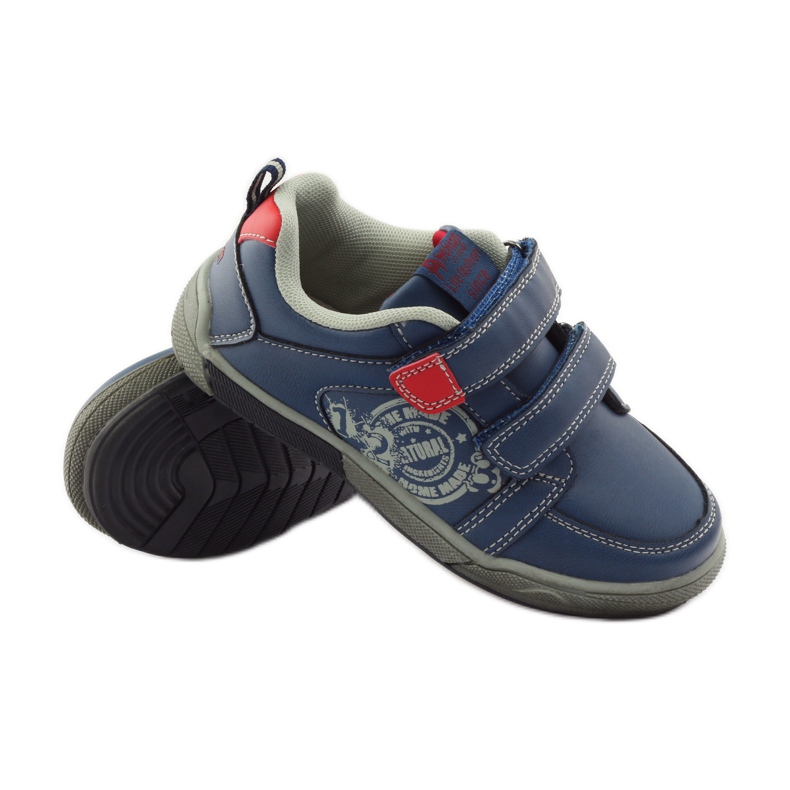 American Club Adidasi sport americani CA51 Velcro roșu multicolor gri 3 American Club Adidasi sport americani CA51 Velcro roșu multicolor gri 3