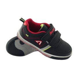 American Club Pantofi sport ADI cu velcro American CA51 roșu verde gri negru 3