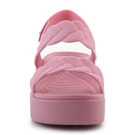 CROCS Brooklyn Woven Low Wedge 209977-6XX Sandale roz 2
