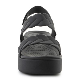 Sandale CROCS Brooklyn Woven Low Wedge 209977-060 negru 2 Sandale CROCS Brooklyn Woven Low Wedge 209977-060 negru 2