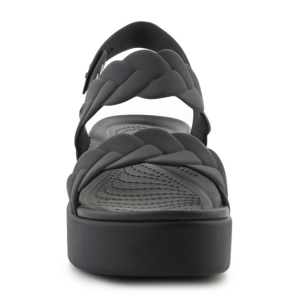 Sandale CROCS Brooklyn Woven Low Wedge 209977-060 negru 2 Sandale CROCS Brooklyn Woven Low Wedge 209977-060 negru 2