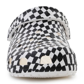 CROCS Classic Warped Checker Clog 211007-103 alb 2