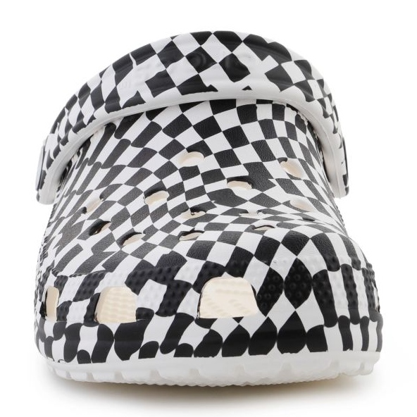 CROCS Classic Warped Checker Clog 211007-103 alb 2