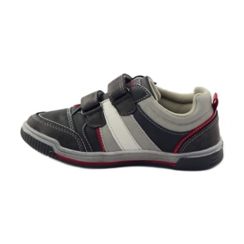 American Club Pantofi sport pentru copii ADI cu Velcro American 152625 gri roșu 2