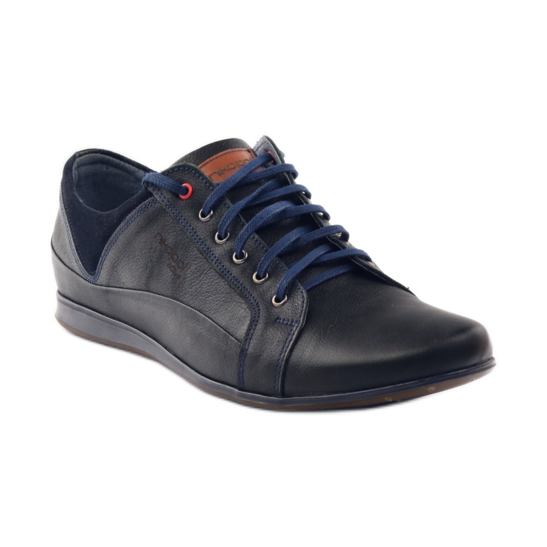 Pantofi sport pentru bărbați Nikopol 1568 negru albastru marin 2 Pantofi sport pentru bărbați Nikopol 1568 negru albastru marin 2