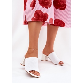 Papuci de la nivel înalt pentru femei alb 2 Papuci de la nivel înalt pentru femei alb 2