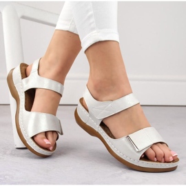 Sandale comode eVento W EVE223F, argintii 2