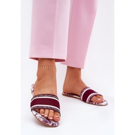 Patrouchate Patrouch Flat Women Burgundy Papkers roșu 2