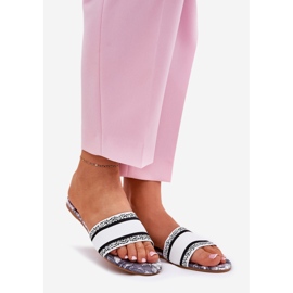Flip -flops -uri pentru femei plate alb 1