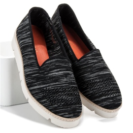 Vinceza Pantofi slip-on cu model negru 1