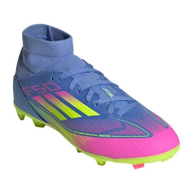 Adidas F50 League FG/MG MID JP7264 Pantofi de fotbal albastru 2