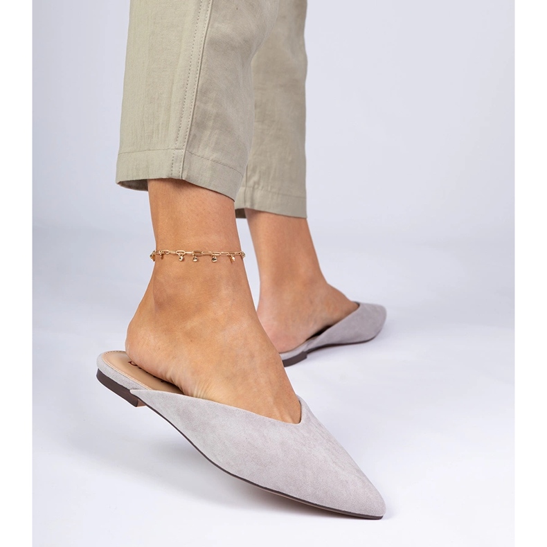 Flip -flops elegant gri din Ekozamszu 1