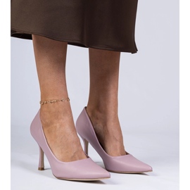 Pompele Classic Violet pe un pin eco -lEather 2