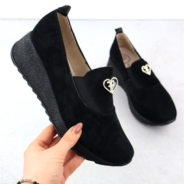 Pantofi din piele pentru pană Black Filippo DP6786 negru 1 Pantofi din piele pentru pană Black Filippo DP6786 negru 1