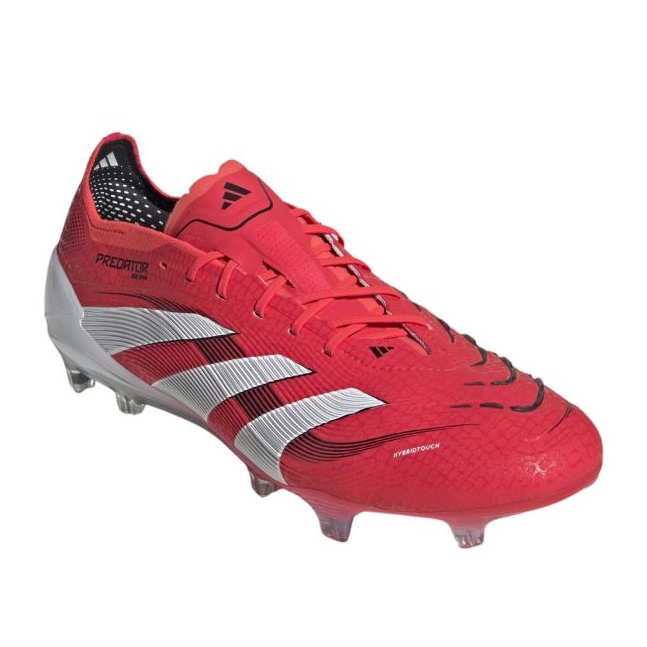 Adidas Predator Elite FG ID3882 Pantofi de fotbal roșu 2 Adidas Predator Elite FG ID3882 Pantofi de fotbal roșu 2