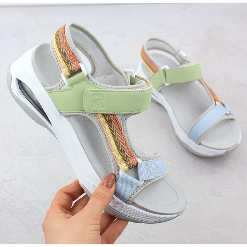 RIEKER W3151-90 Sandale sportive verde 1