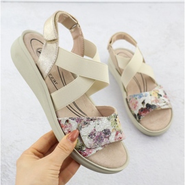 Sandale confortabile pentru femei pentru Velcro Beige Jezzi 24142 bej 1 Sandale confortabile pentru femei pentru Velcro Beige Jezzi 24142 bej 1