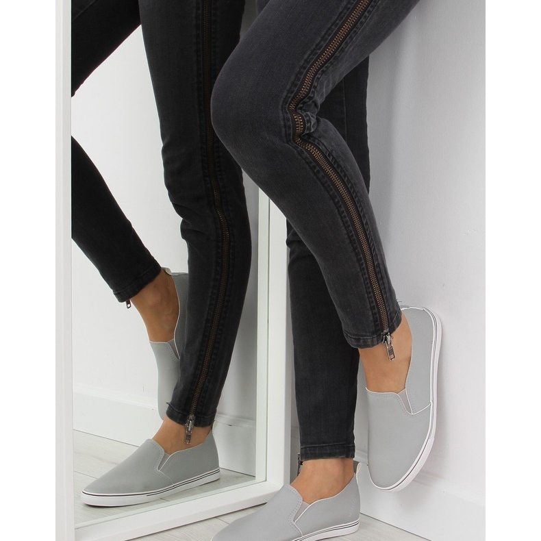 Gri xl08p Adidași gri cu slip-on 2