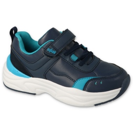 Sporturi de tineret Befado 516Q257 Navy Blue Velcro albastru 1