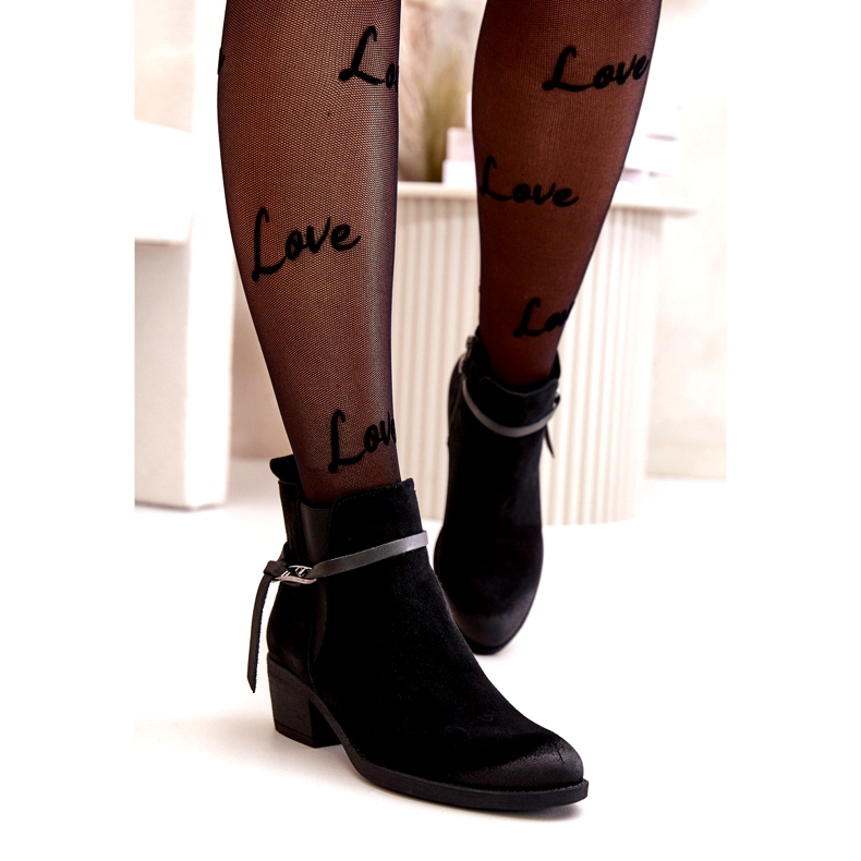 Zazoo 60478 Seede Heels High Heels Izolate Zipper Negru 2