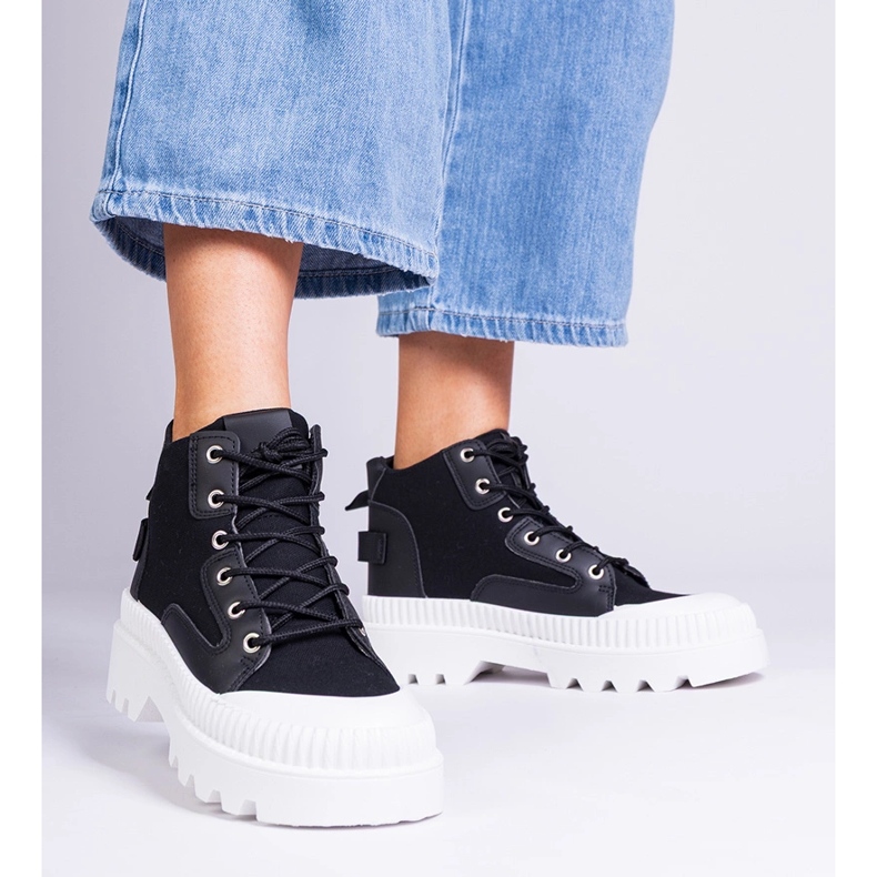 Inna Tenisi negri cu platformă înaltă Grotta negru 1