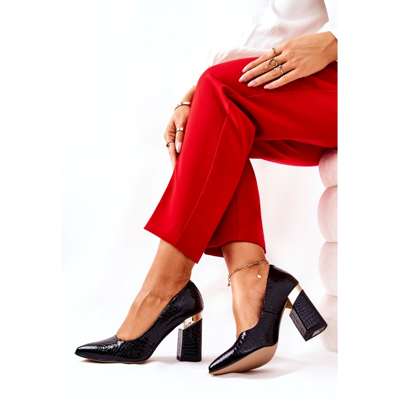 Lewski Shoes Pompe din piele Lewski 3117 Negru 3