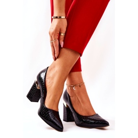 Lewski Shoes Pompe din piele Lewski 3117 Negru 1