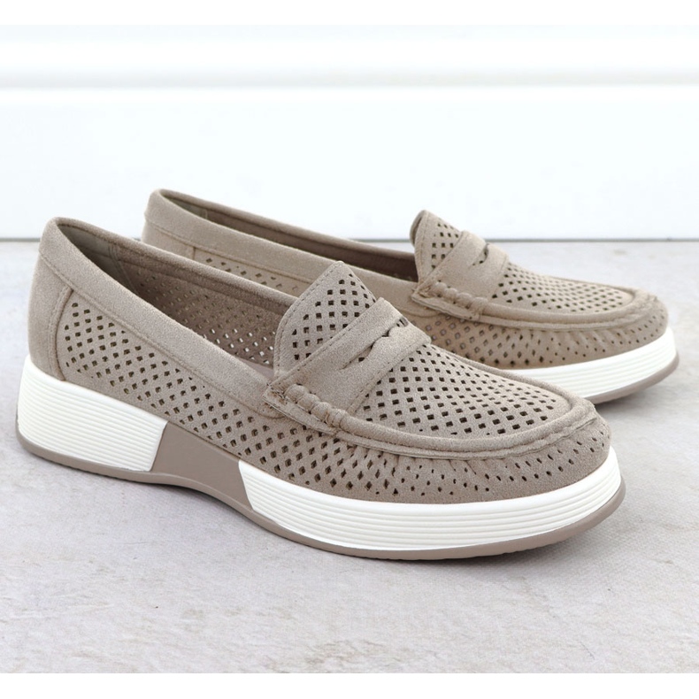 Pantofi pentru femei pentru femei pe platforma Grey Sergio Leone 095H gri 2