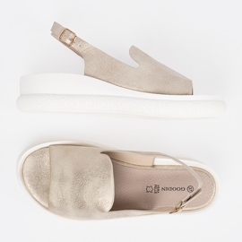 Goodin Sandale de aur confortabile pentru femei 2